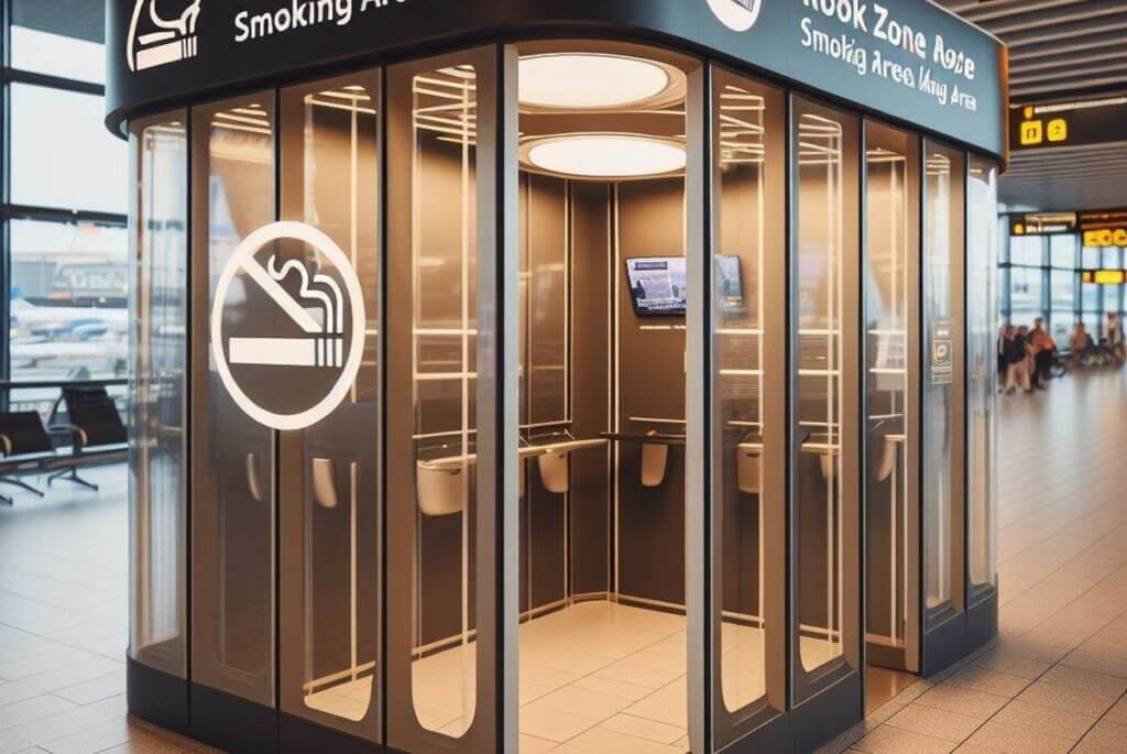 zone fumeur aeroport amsterdam