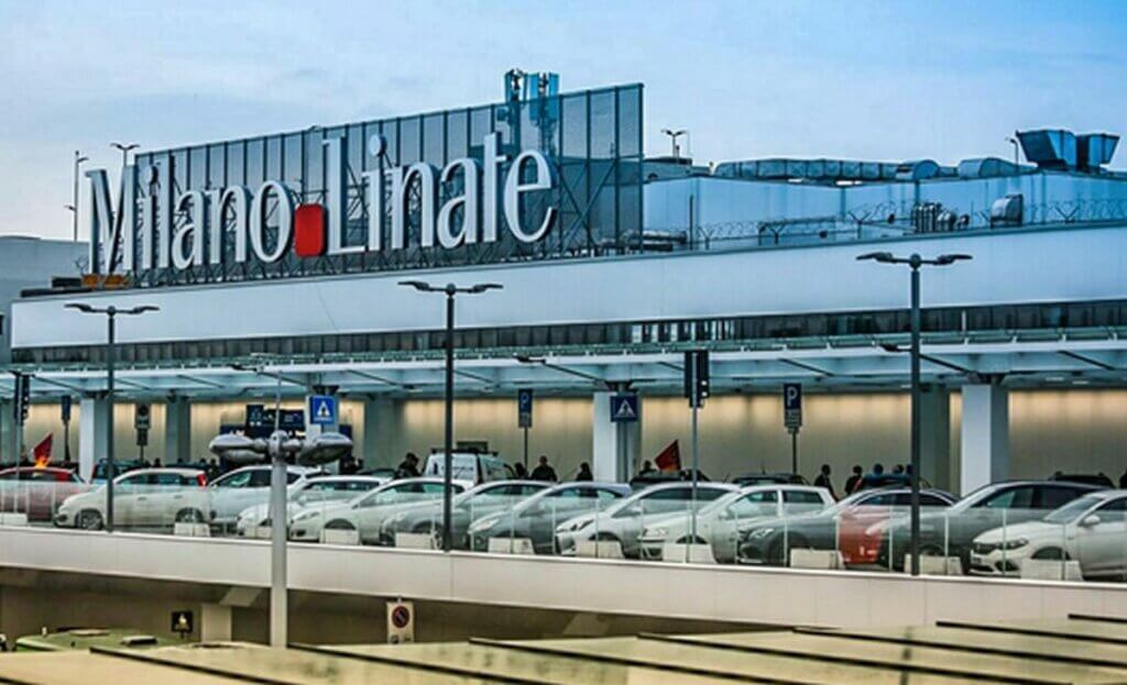 Zone fumeur à l'Aéroport de Milan Malpensa